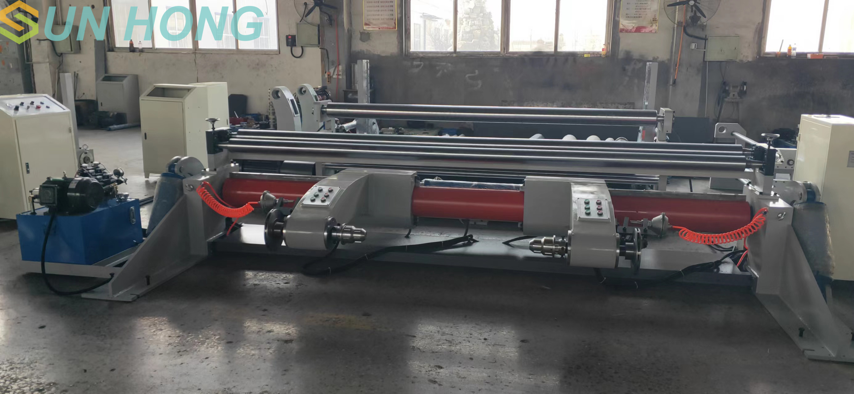 Máquina de corte de rebobinado de papel corrugado de Kraft