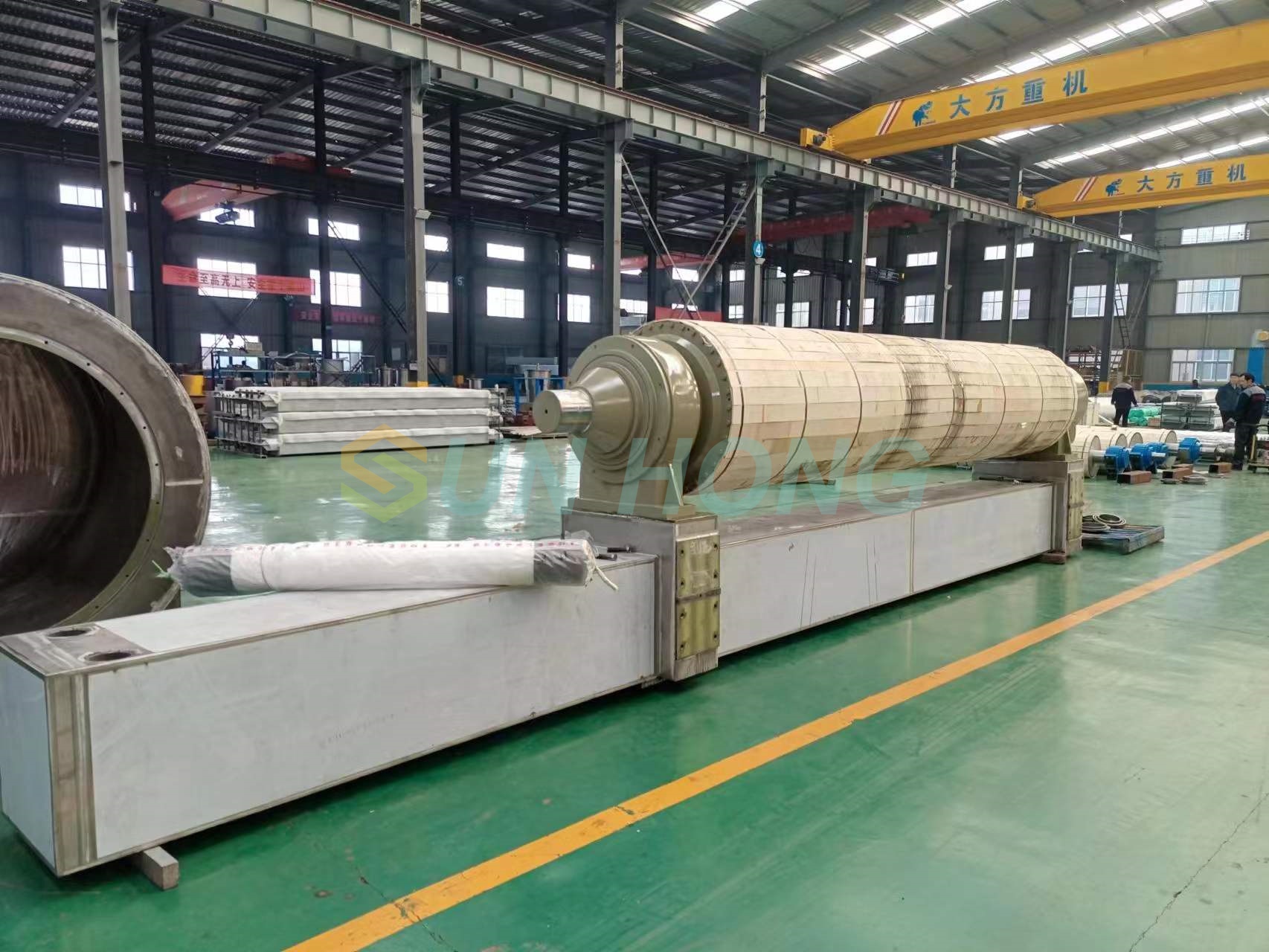 Máquina de papel Vacuum Suction Suction Hole Blind Groove Roll