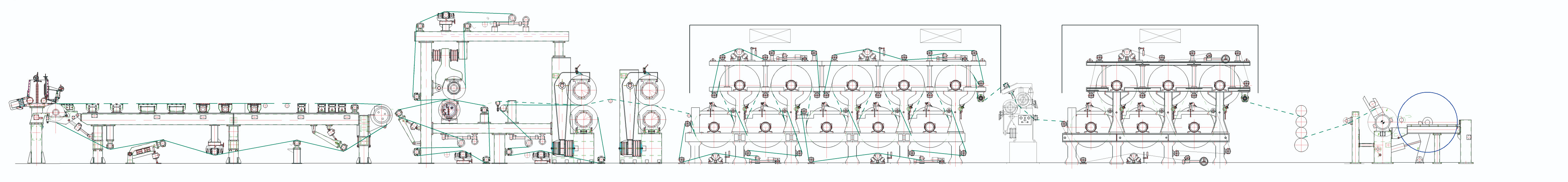 m&aacute;quina de papel foudrinier