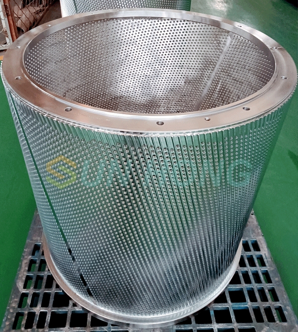 Cesta de pantalla de nudador de pulpa de papel