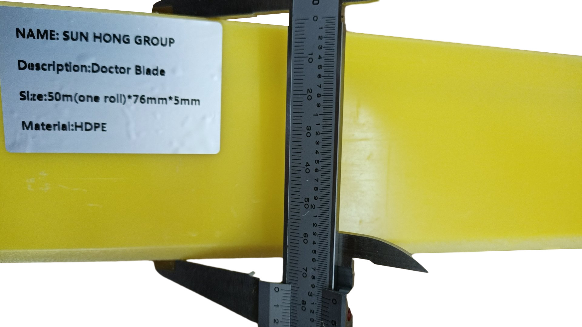 Cuchilla doctora de HDPE para máquina de papel