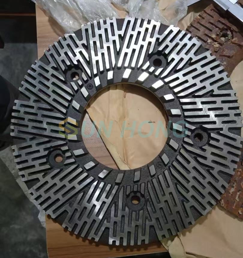 Placa de refinador de doble disco cónico que fabrica pulpa