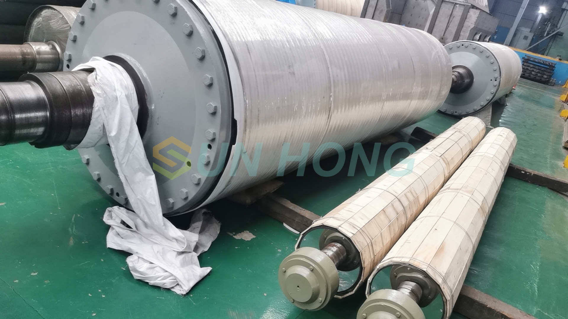 Máquina de papel Vacuum Suction Suction Hole Blind Groove Roll