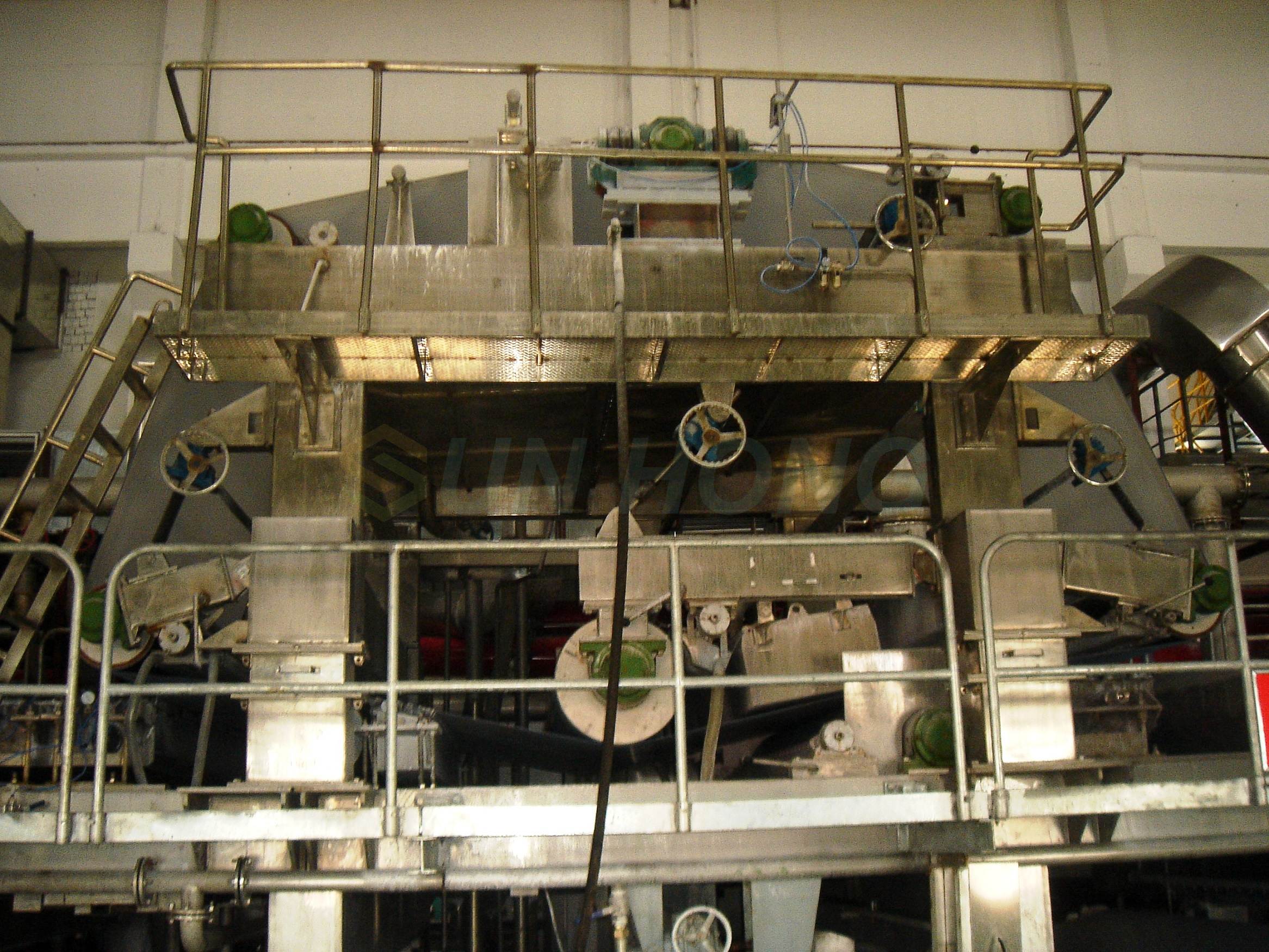 formador superior de la m&aacute;quina de papel