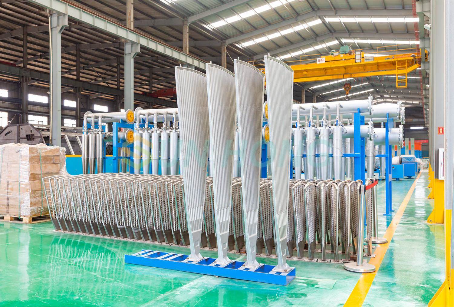 Máquina de pulgada de papel Sector de placa de filtro de disco múltiple