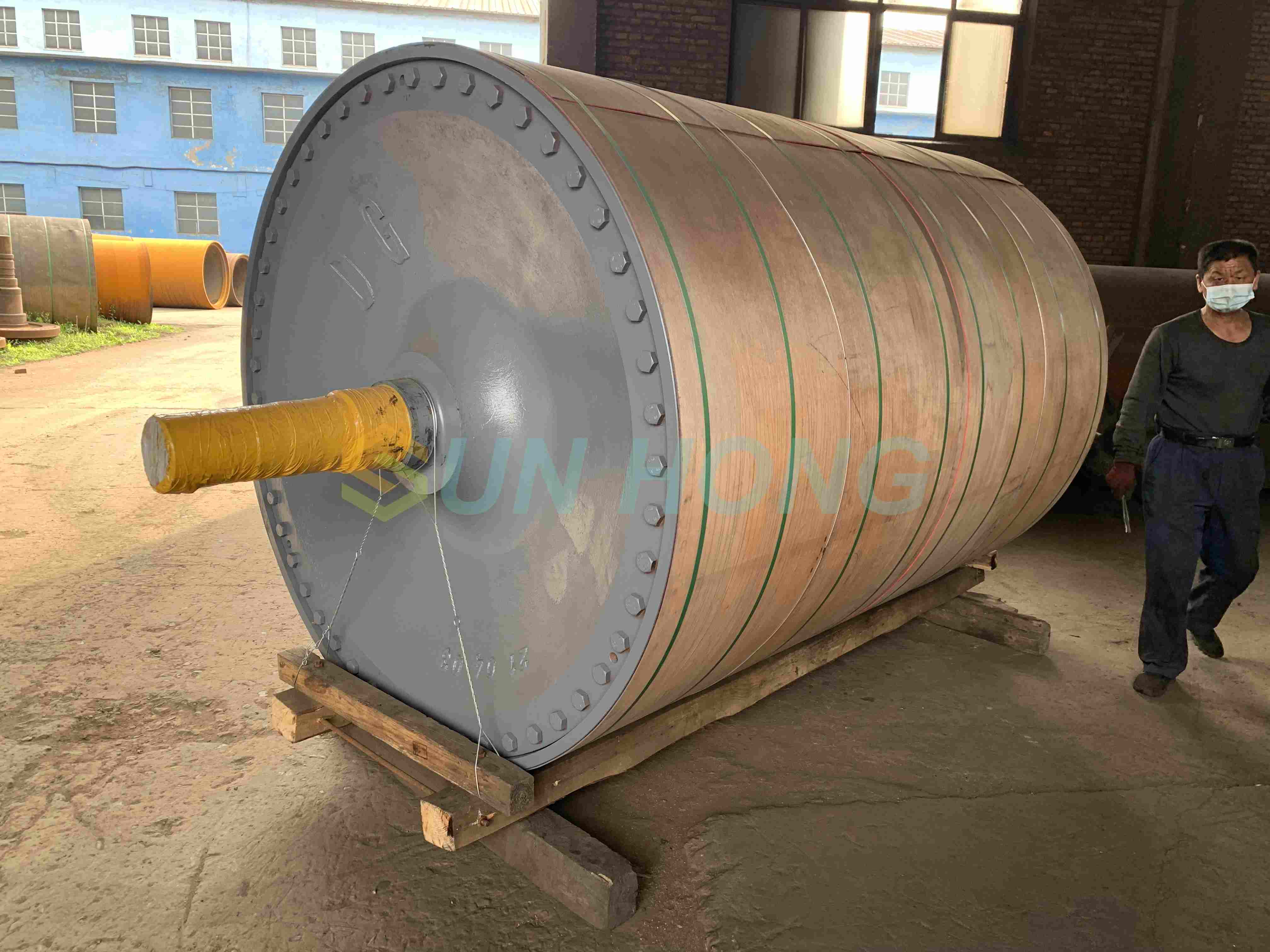Paper Machine Steel chapado y cilindro de secador de hierro fundido