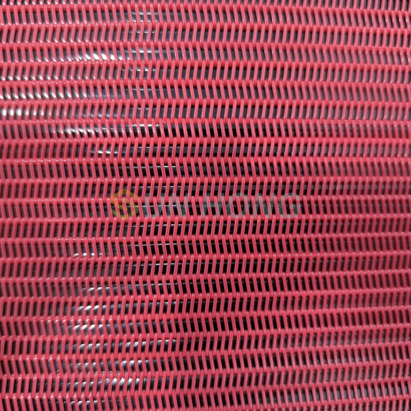 Pantalla de secador de espiral de hilo plano para una máquina de papel de alta velocidad