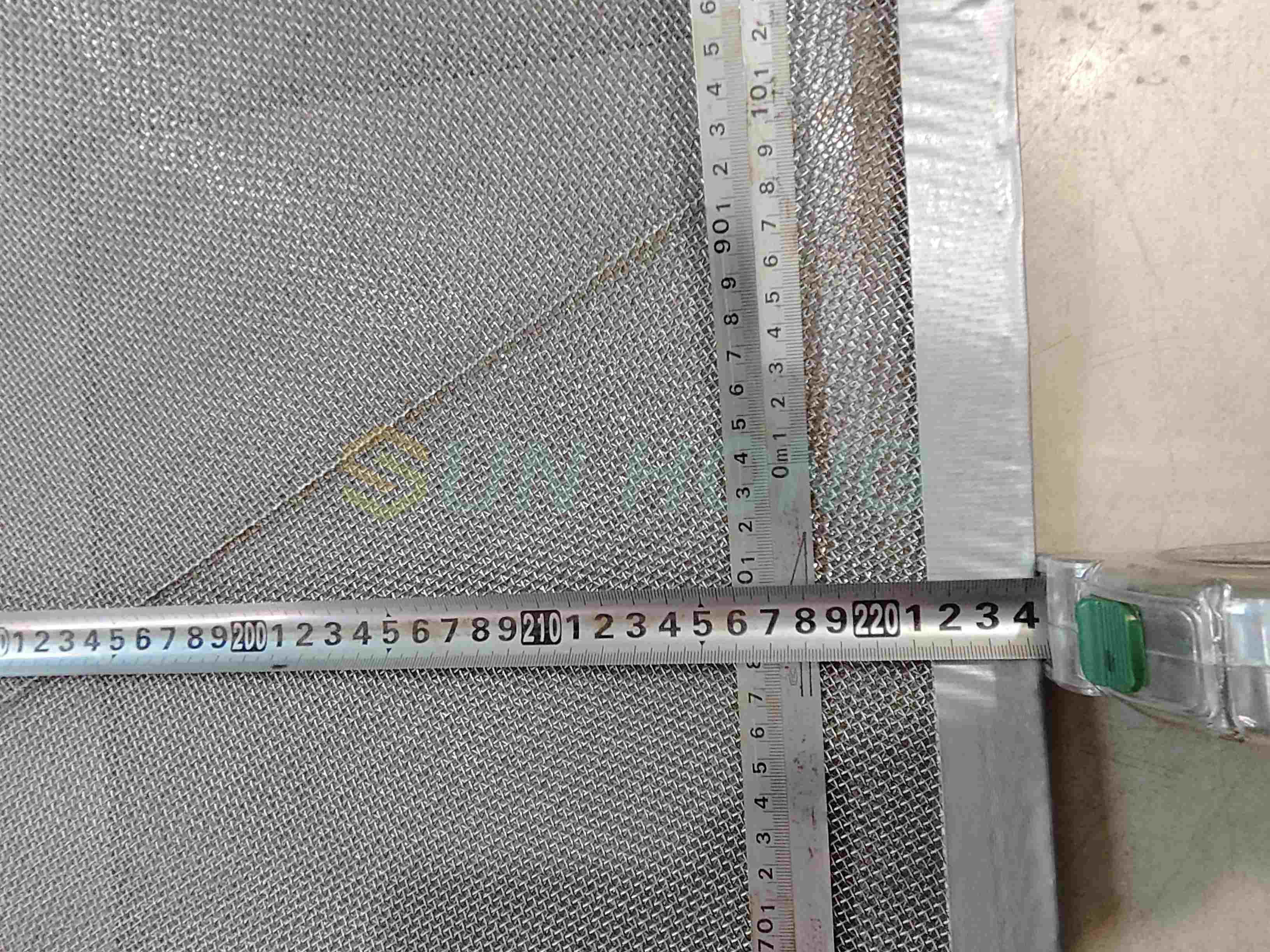 Malla de costura diagonal malla de alambre de acero inoxidable para molde de cilindro
