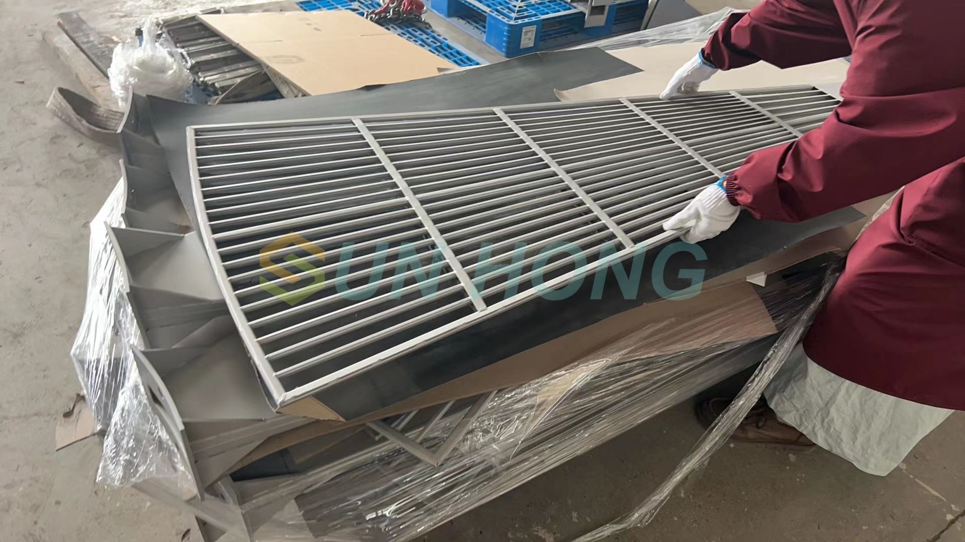 Máquina de pulgada de papel Sector de placa de filtro de disco múltiple