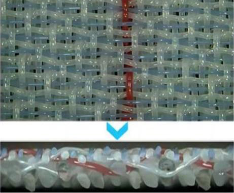 Estructura de tela formadora de 2,5 capas(1)(1)