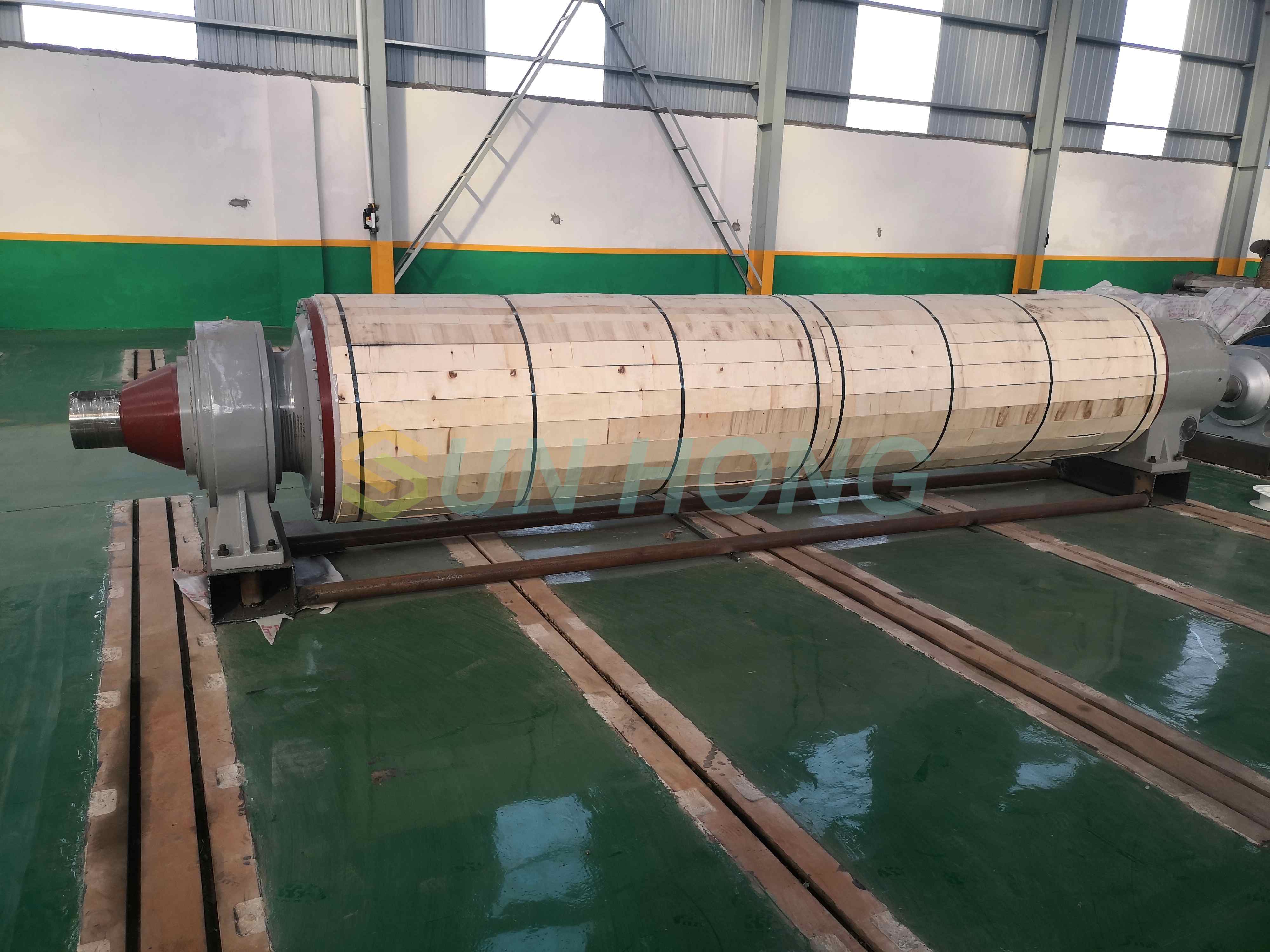 Máquina de papel Vacuum Suction Suction Hole Blind Groove Roll