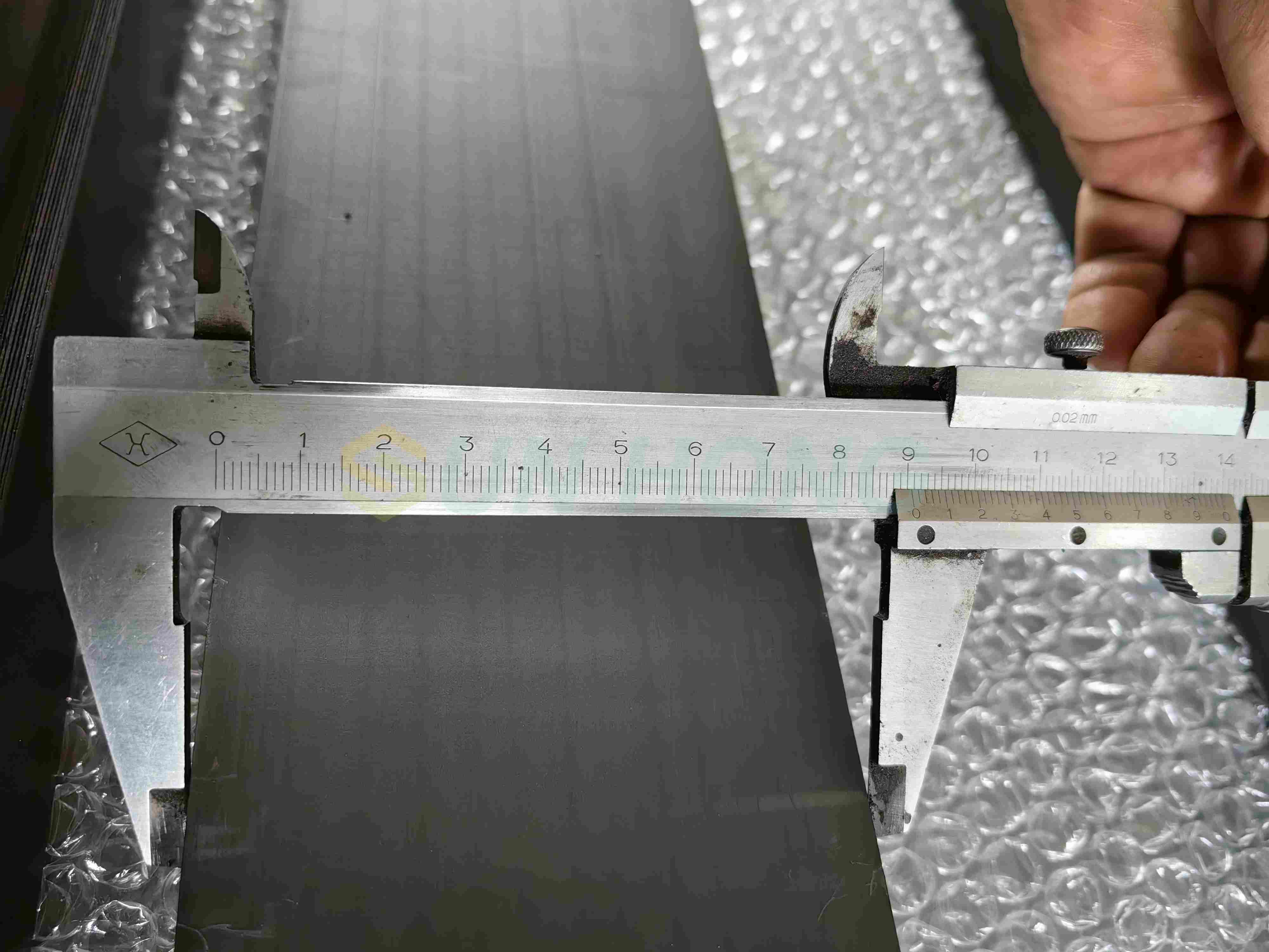 Rollo de succión de la máquina de papel UHMW Roda de sellado de grafito de goma