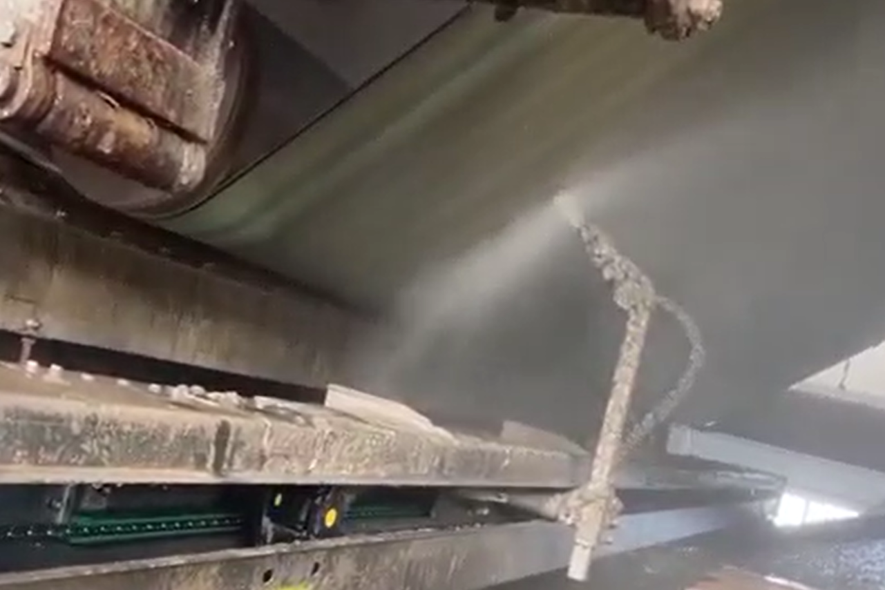 Formando limpieza de telas