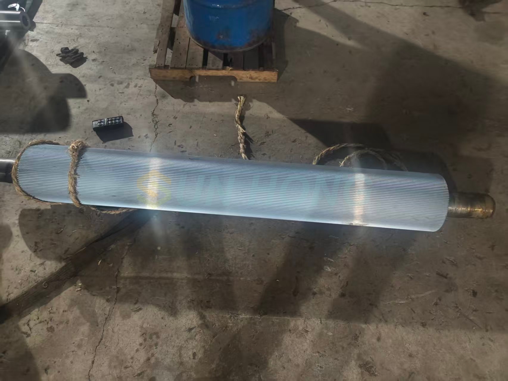 Rollo corrugado recubierto de carburo de tungsteno 