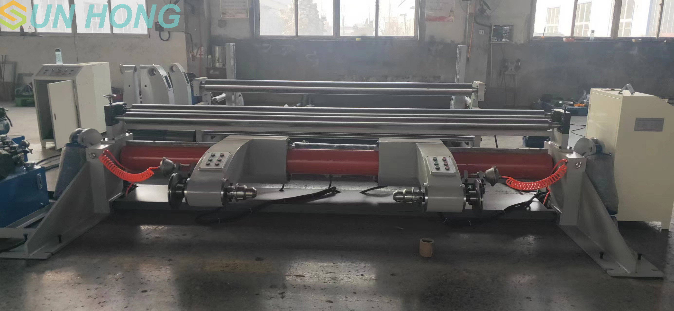 Máquina de corte de rebobinado de papel corrugado de Kraft