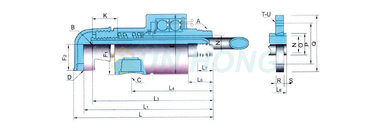 junta rotativa de doble flujo